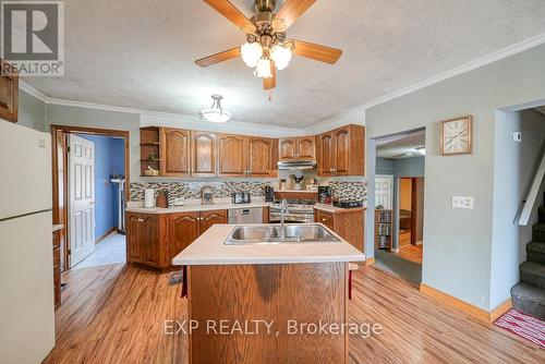 41 Queen Street, Strathroy-Caradoc (Caradoc), ON - Indoor Photo Showing Kitchen With Double Sink