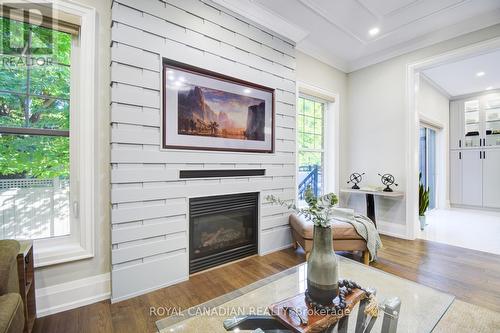 56 Stephanie Avenue, Brampton, ON - Indoor Photo Showing Living Room With Fireplace