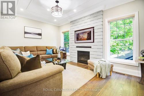 56 Stephanie Avenue, Brampton, ON - Indoor Photo Showing Living Room With Fireplace