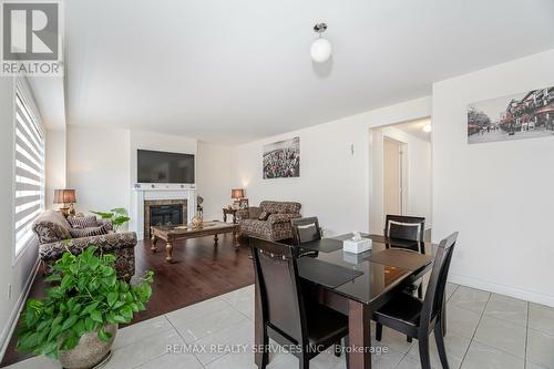 36 Lowell Crescent, Brampton, ON - Indoor Photo Showing Dining Room With Fireplace