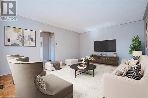 Virtually Staged - 3174 Centennial Drive, Burlington, ON - Indoor Photo Showing Living Room