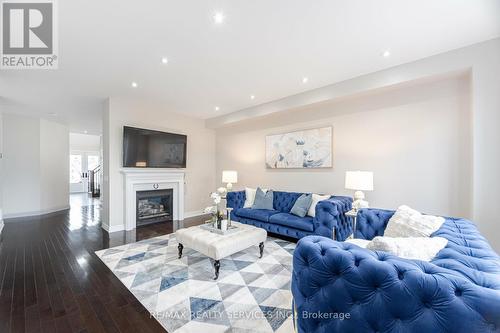 220 Learmont Avenue, Caledon, ON - Indoor Photo Showing Living Room With Fireplace