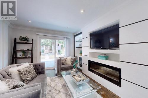 227 Chalfield Lane, Mississauga (Rathwood), ON - Indoor Photo Showing Living Room With Fireplace