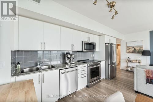 2704 - 2230 Lake Shore Boulevard W, Toronto, ON - Indoor Photo Showing Kitchen With Stainless Steel Kitchen With Double Sink With Upgraded Kitchen