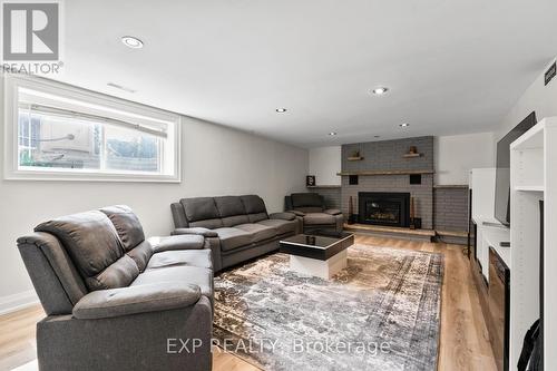 21 Logan Street, St. Catharines, ON - Indoor Photo Showing Living Room With Fireplace