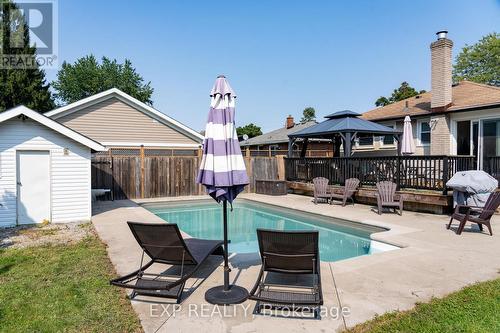 21 Logan Street, St. Catharines, ON - Outdoor With In Ground Pool With Deck Patio Veranda