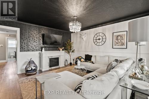 21 Logan Street, St. Catharines, ON - Indoor Photo Showing Living Room With Fireplace