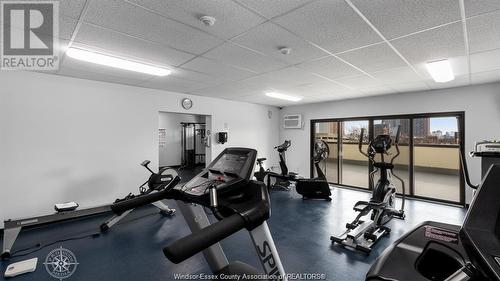 150 Park Street West Unit# 702, Windsor, ON - Indoor Photo Showing Gym Room