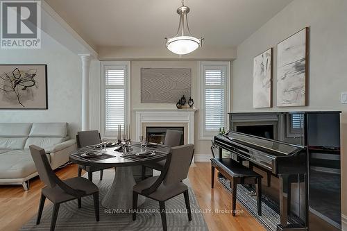 2452 North Ridge Trail, Oakville, ON - Indoor Photo Showing Dining Room With Fireplace