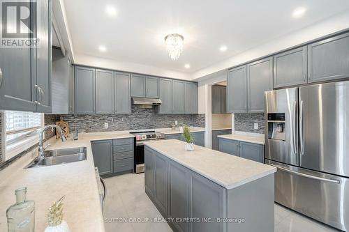 8 Decorso Drive, Brampton, ON - Indoor Photo Showing Kitchen With Double Sink With Upgraded Kitchen