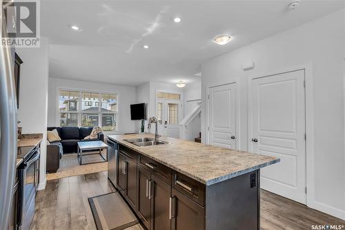 325 Secord Way, Saskatoon, SK - Indoor Photo Showing Kitchen With Double Sink