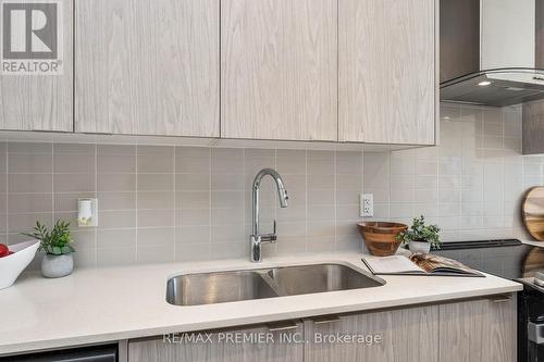 207 - 55 Duke Street W, Kitchener, ON - Indoor Photo Showing Kitchen With Double Sink