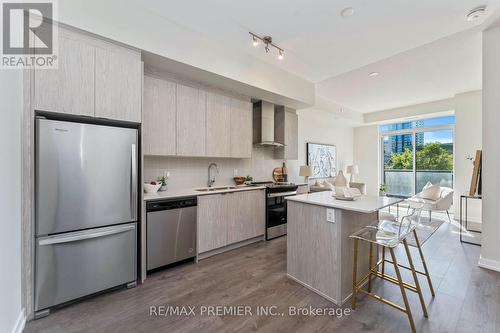 207 - 55 Duke Street W, Kitchener, ON - Indoor Photo Showing Kitchen With Double Sink