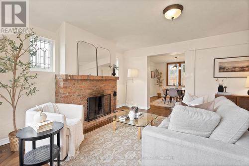 295 Plains Road W, Burlington, ON - Indoor Photo Showing Living Room With Fireplace