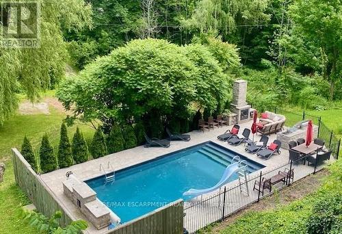 4028 Millar Crescent, Burlington, ON - Outdoor With In Ground Pool With Deck Patio Veranda