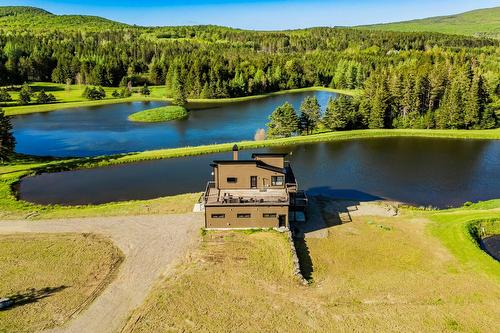Photo aérienne - 80 Ch. Lebel, Saint-Herménégilde, QC - Outdoor With Body Of Water With View