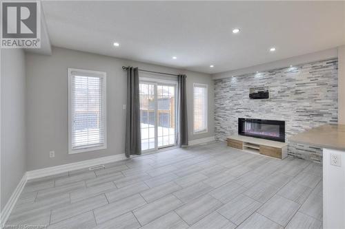 51 Meadowridge Street, Kitchener, ON - Indoor Photo Showing Living Room With Fireplace