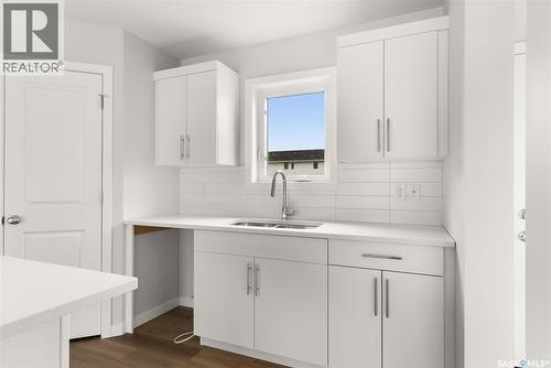 5416 Nicholson Avenue, Regina, SK - Indoor Photo Showing Kitchen With Double Sink
