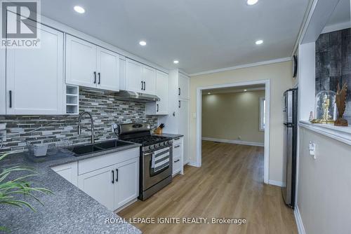 266 Adair Avenue N, Hamilton, ON - Indoor Photo Showing Kitchen With Double Sink With Upgraded Kitchen