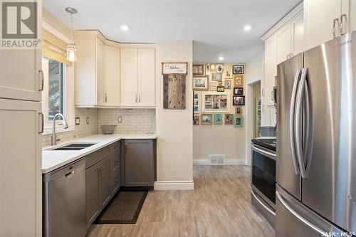 1208 Cairns Avenue, Saskatoon, SK - Indoor Photo Showing Kitchen With Double Sink