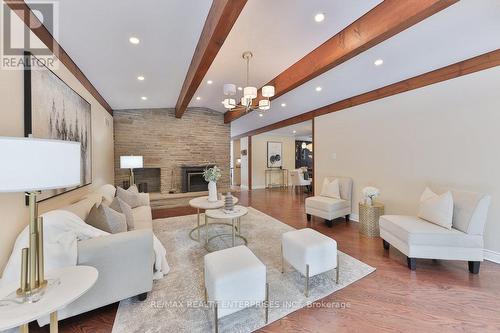 438 Temagami Crescent, Mississauga, ON - Indoor Photo Showing Other Room With Fireplace