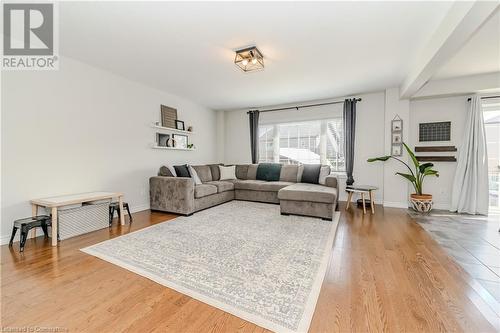 Living room with hardwood / wood-style floors - 12 Hardcastle Place, Cambridge, ON - Indoor Photo Showing Living Room