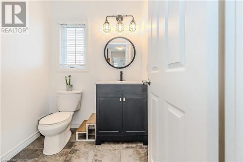 Bathroom featuring vanity and toilet - 12 Hardcastle Place, Cambridge, ON - Indoor Photo Showing Bathroom