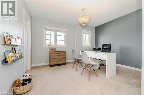 Home office featuring carpet floors - 12 Hardcastle Place, Cambridge, ON - Indoor Photo Showing Office