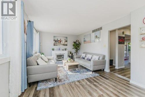 92 Charles Best Place, Kitchener, ON - Indoor Photo Showing Living Room With Fireplace