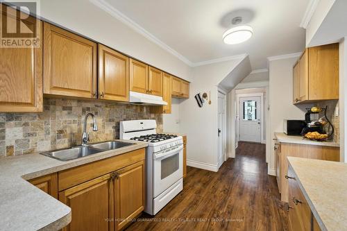 167 Balsam Avenue N, Hamilton, ON - Indoor Photo Showing Kitchen With Double Sink