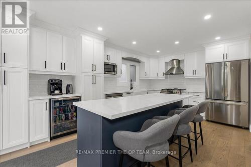 27 Elmira Drive, Hamilton, ON - Indoor Photo Showing Kitchen With Stainless Steel Kitchen With Double Sink With Upgraded Kitchen