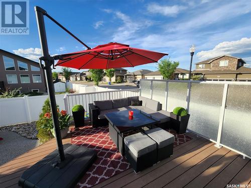 4421 Sandpiper Crescent E, Regina, SK - Outdoor With Deck Patio Veranda