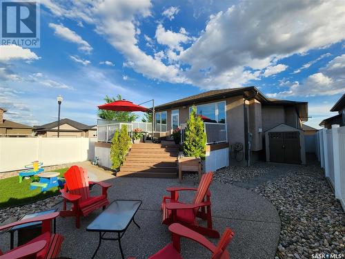 4421 Sandpiper Crescent E, Regina, SK - Outdoor With Deck Patio Veranda