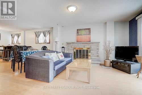 93 Antigua Road, Mississauga, ON - Indoor Photo Showing Living Room With Fireplace