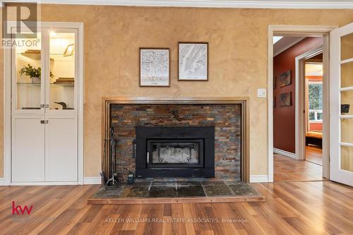 94 Belmont Avenue E, Kitchener, ON - Indoor Photo Showing Living Room With Fireplace