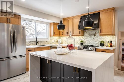 30 Donlea Drive, Hamilton, ON - Indoor Photo Showing Kitchen With Upgraded Kitchen