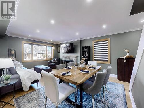 62 Montrose Avenue, Hamilton, ON - Indoor Photo Showing Dining Room With Fireplace