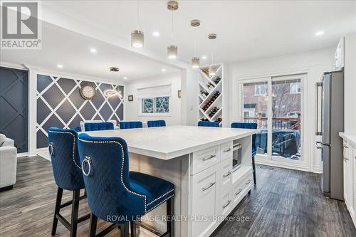 150 Clansman Trail, Mississauga, ON - Indoor Photo Showing Living Room With Fireplace