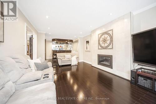 3545 Marmac Crescent, Mississauga, ON - Indoor Photo Showing Living Room With Fireplace