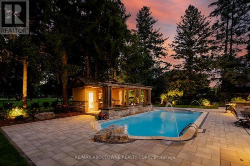 4179 Lakeshore Road, Burlington, ON - Outdoor With In Ground Pool With Backyard