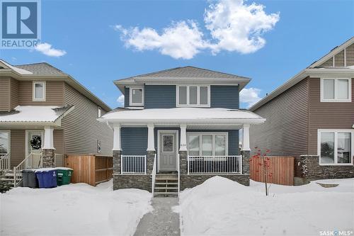 614 Kolynchuk Court, Saskatoon, SK - Outdoor With Deck Patio Veranda With Facade