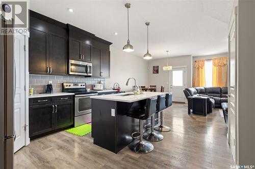 3339 Green Turtle Road, Regina, SK - Indoor Photo Showing Kitchen With Upgraded Kitchen