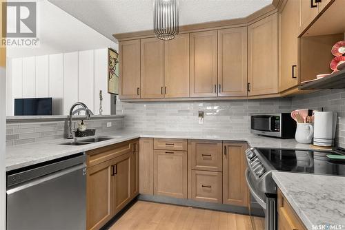 2715 Meadow Lane E, Regina, SK - Indoor Photo Showing Kitchen With Double Sink