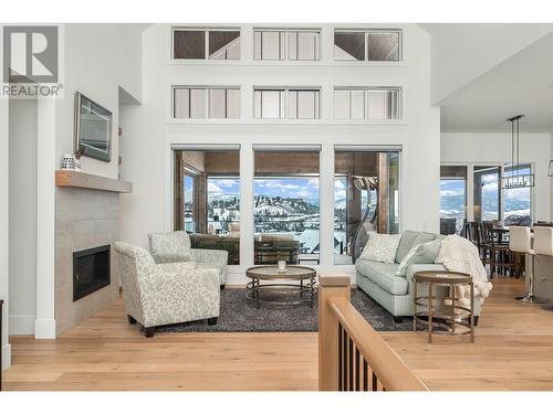 253 Ashcroft Court, Vernon, BC - Indoor Photo Showing Living Room With Fireplace