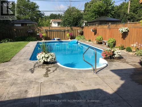 644 Mullin Way, Burlington, ON - Outdoor With In Ground Pool With Deck Patio Veranda With Backyard