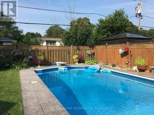 644 Mullin Way, Burlington, ON - Outdoor With In Ground Pool With Deck Patio Veranda With Backyard