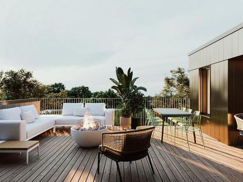 Patio - 303-6037 Boul. De Maisonneuve O., Montréal (Côte-Des-Neiges/Notre-Dame-De-Grâce), QC - Outdoor With Deck Patio Veranda With Exterior