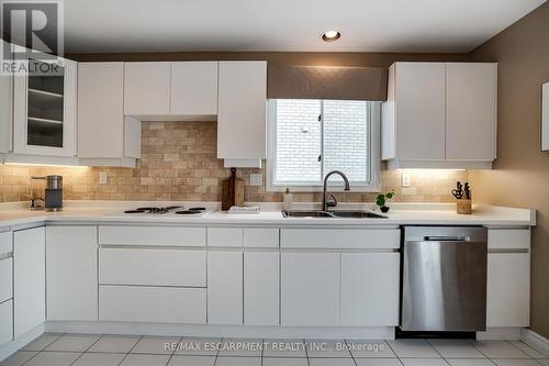 43 Glenayr Street, Hamilton, ON - Indoor Photo Showing Kitchen With Double Sink