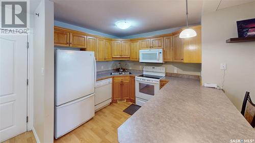 408 2909 Arens Road E, Regina, SK - Indoor Photo Showing Kitchen With Double Sink