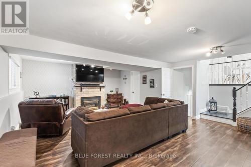 227 Saddy Avenue, London, ON - Indoor Photo Showing Living Room With Fireplace